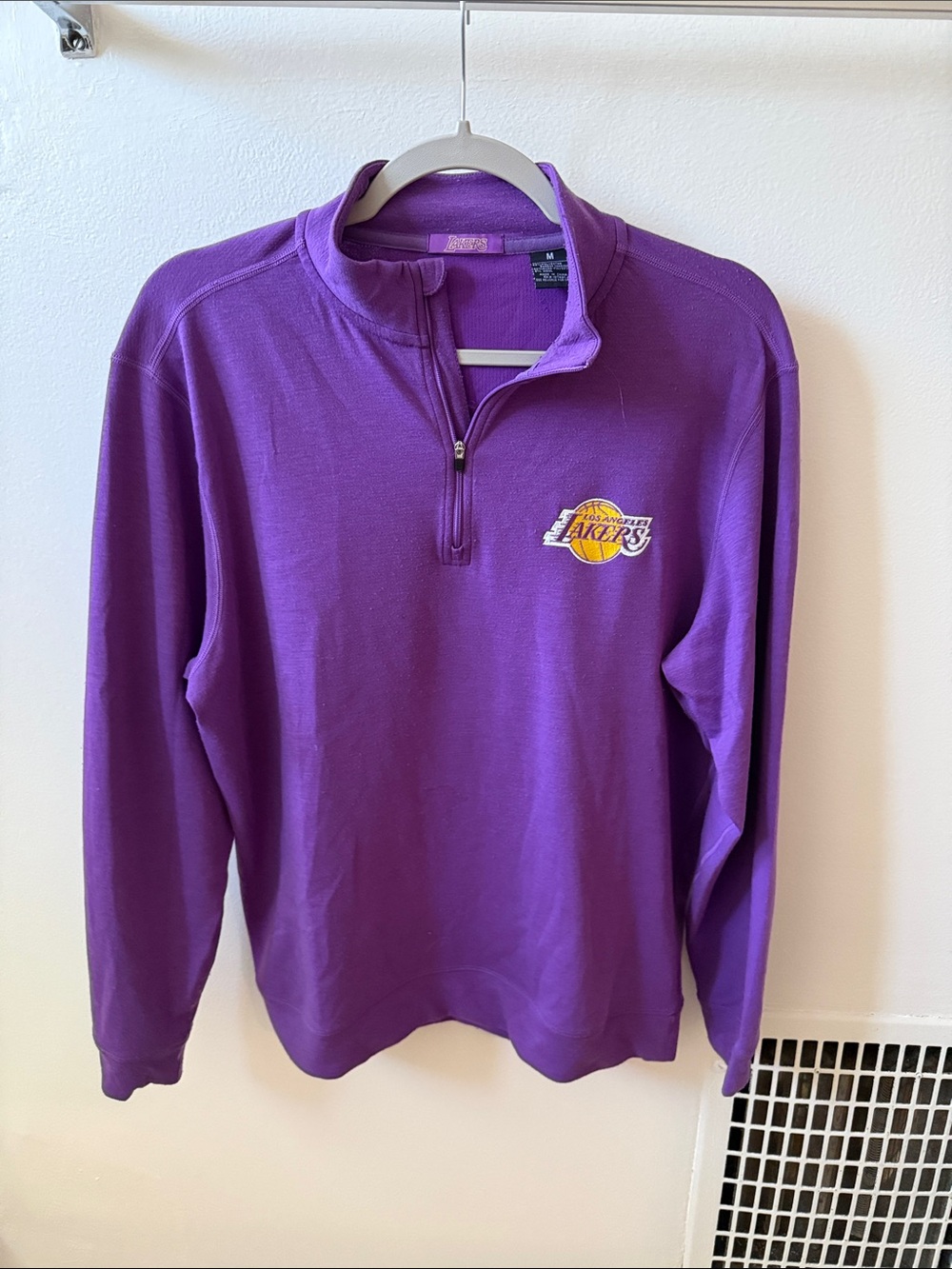 LA Lakers Purple Quarter-Zip Pullover